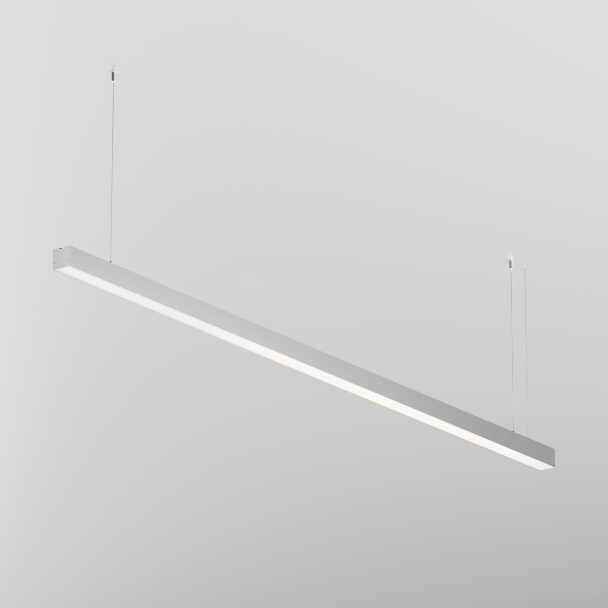 Линейный подвесной светильник Maytoni Technical 4000K 50x50 (Серебро, 2 м) LL312024
