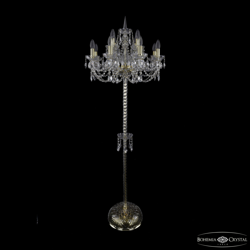 Торшер Bohemia Ivele Crystal 1406T2/8+4/195-165 G