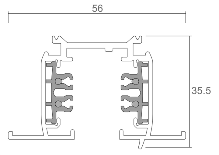 Шинопровод трехфазный Deko-Light Line Built 710070