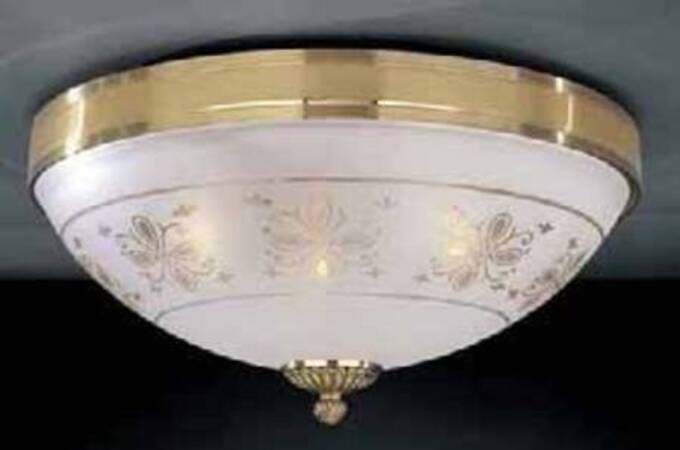 Потолочный светильник стеклянный Reccagni Angelo PL 6102/3