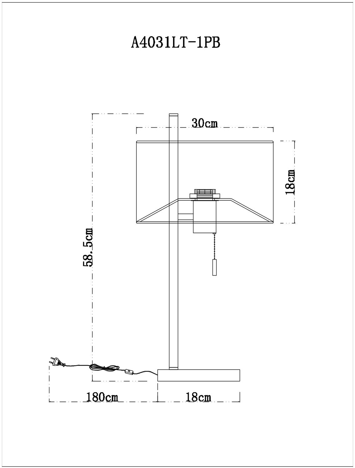 Настольная лампа Arte Lamp Proxima A4031LT-1PB