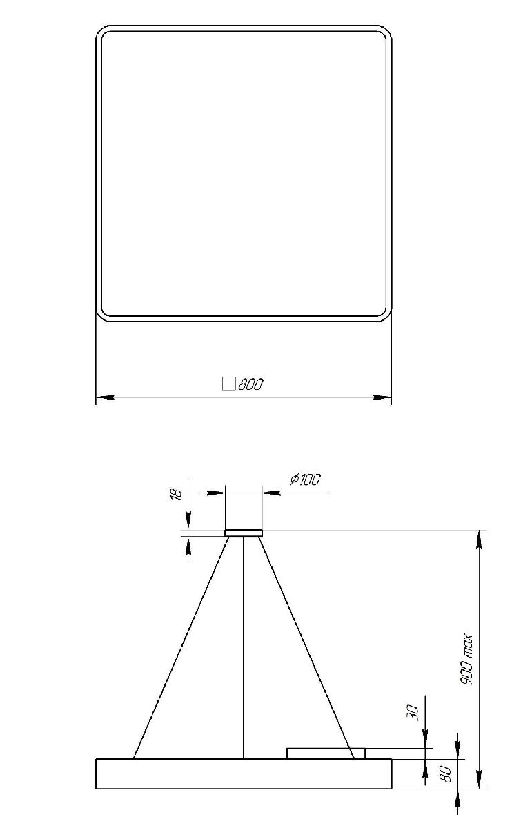 Подвесной светильник Эра Geometria SPO-164-W-40K-110 Б0050588