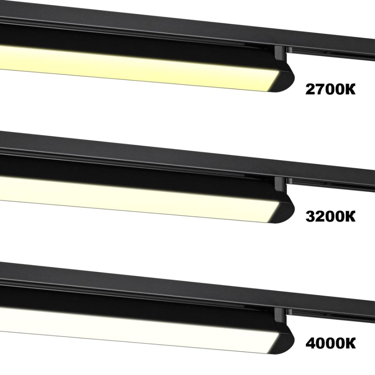 Трековый однофазный трехжильный светильник с переключателем цветовой температуры Novotech Port Iter 359796