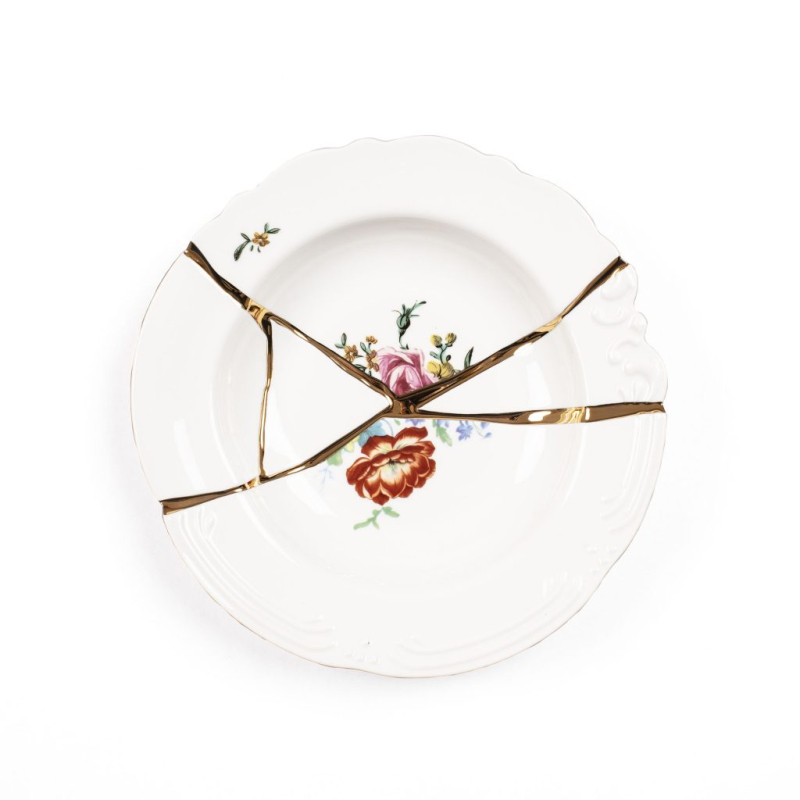 Тарелка глубокая Seletti Kintsugi 9622