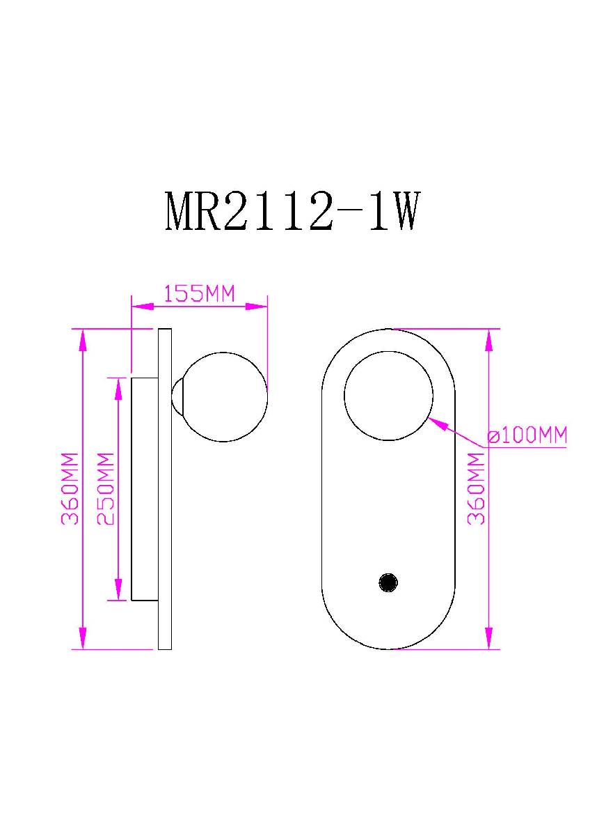 Бра Myfar Juliet MR2112-1W