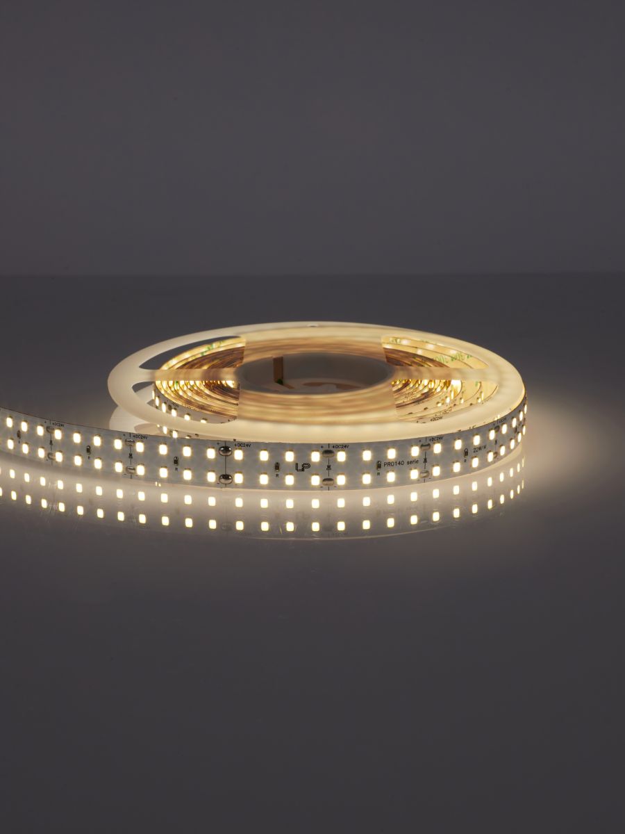 Светодиодная лента LEDS POWER двухрядная 16мм 2835 240/м (22Вт/м) 24В нейтральная, серия ПРО140 009797