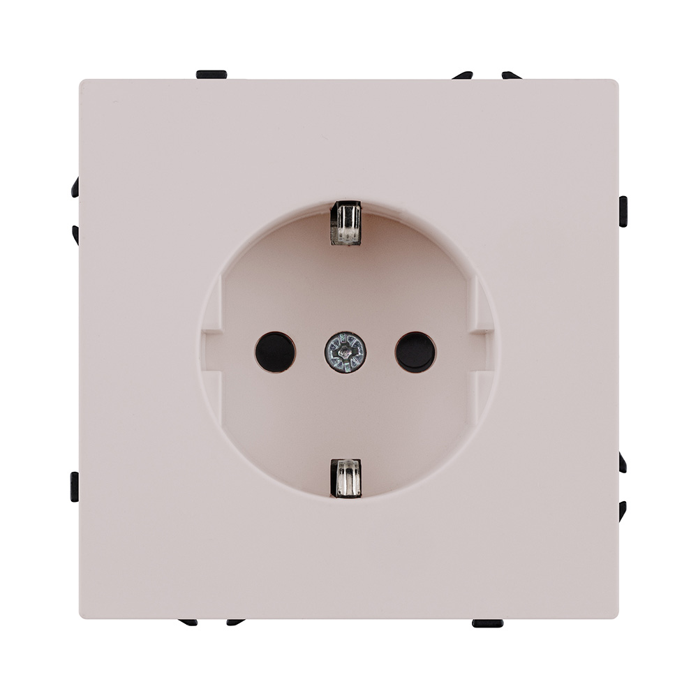 Розетка штепсельная SCHUKO 16A/250 В, кашемир матовый Kollinger Eclipse EC-014CM