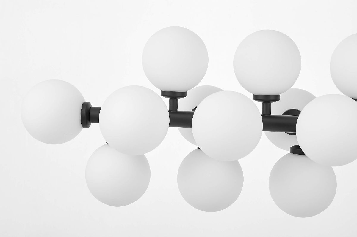 Люстра на штанге Lumina Deco Marsiada LDP 6033-24 BK