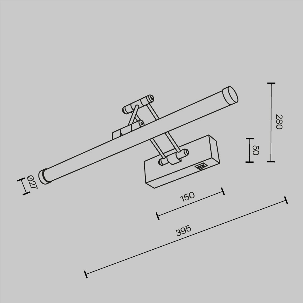 Подсветка для зеркал Maytoni Luster MIR268WL-L3B3K