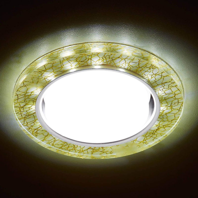 Встраиваемый светильник Ambrella Light GX53 LED G248 W/GD