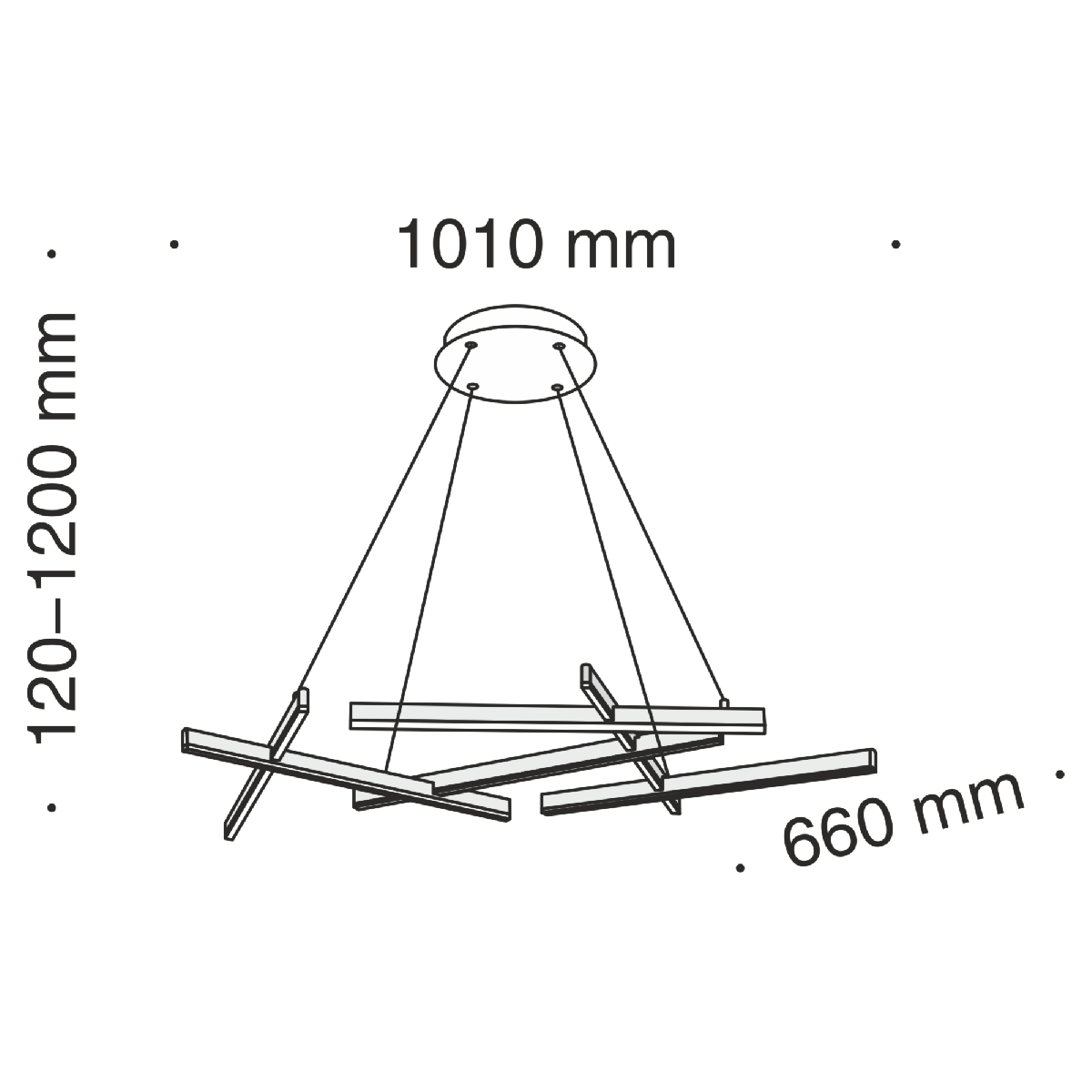 Подвесной светодиодный светильник Maytoni Line MOD016PL-L75W