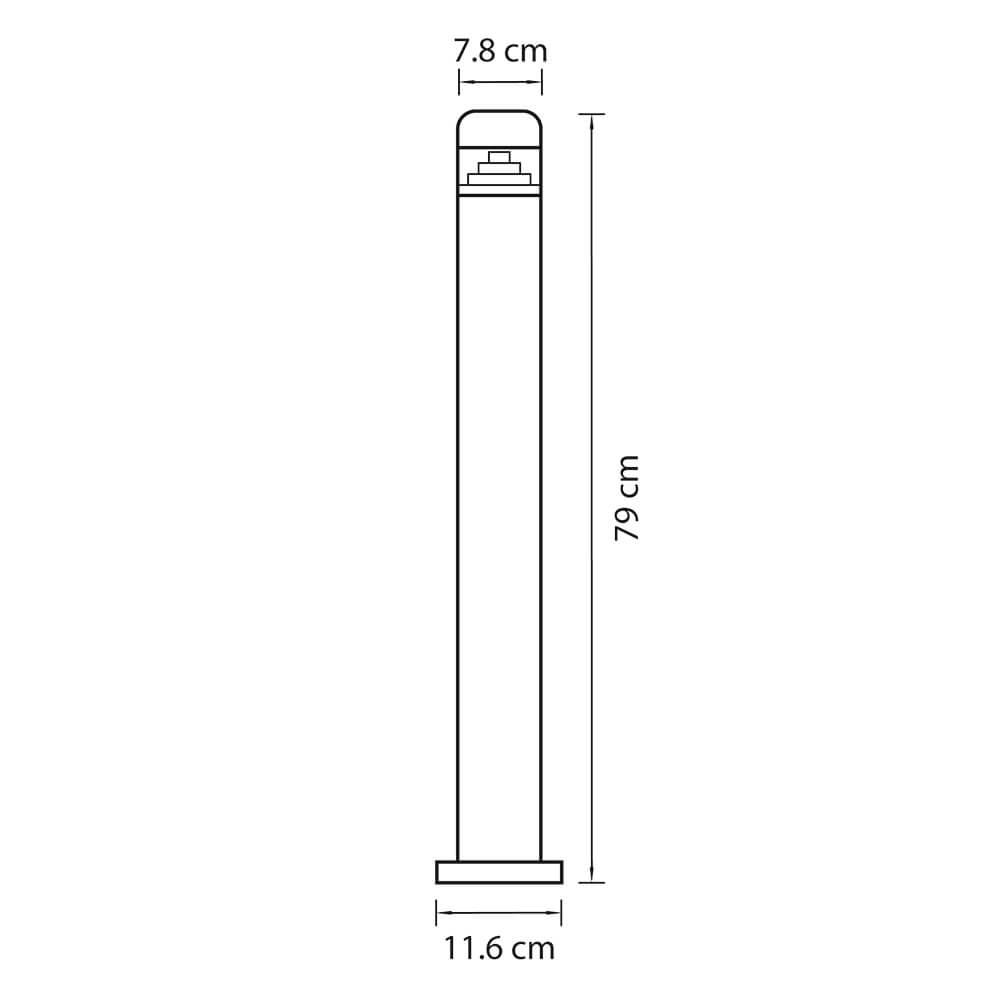 Уличный светодиодный светильник Lightstar Raggio 376705