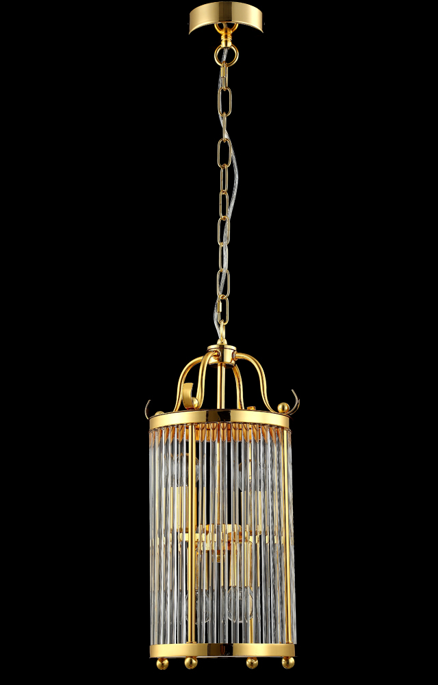 Подвесной светильник Crystal Lux Tadeo TADEO SP4 D200 GOLD/TRANSPARENTE
