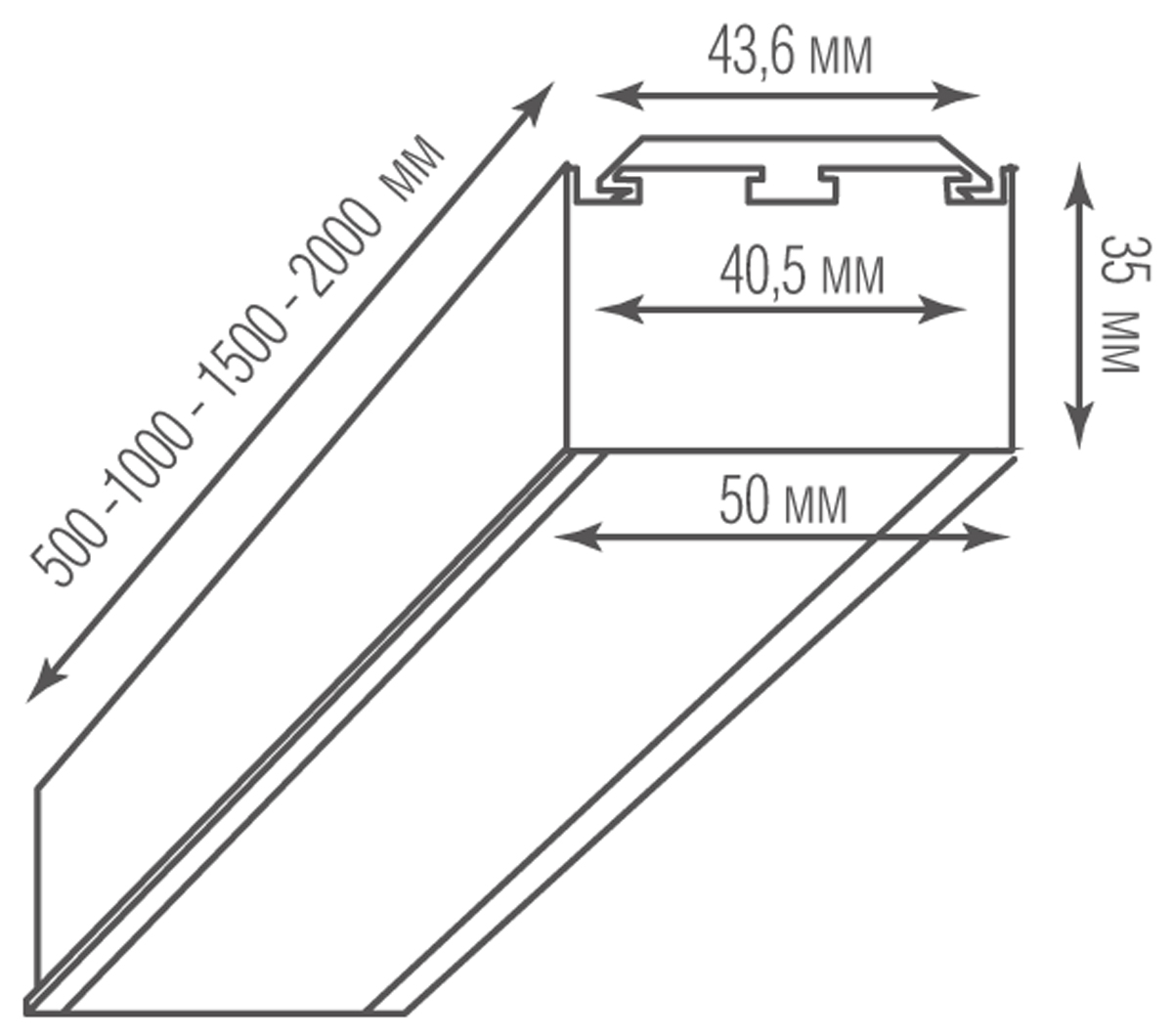 Потолочный светильник Donolux Led Line Uni DL18511C100WW20L4