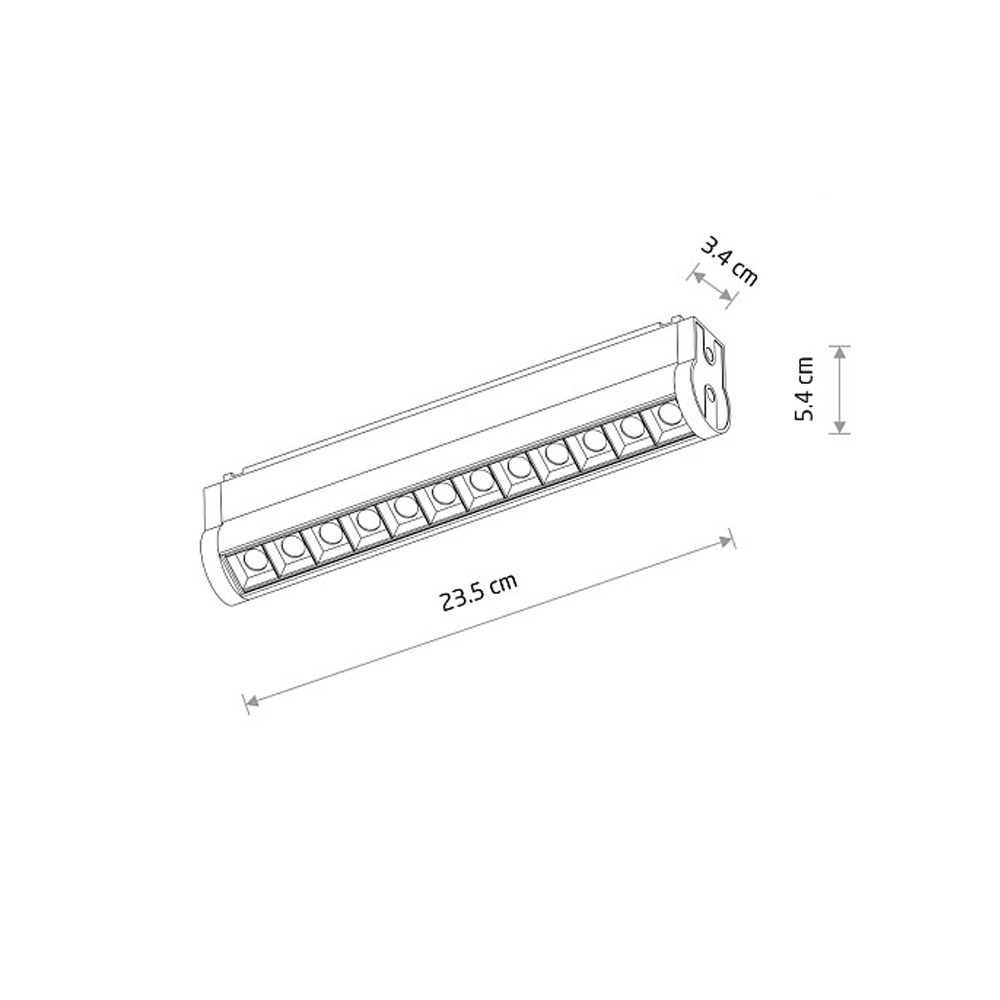Трековый магнитный светильник на потолок Nowodvorski Focus Swing Led 11336