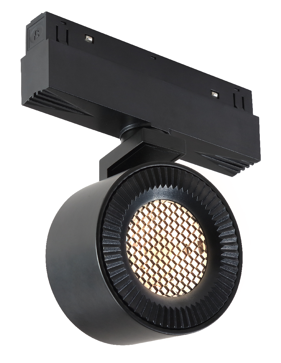 Трековый магнитный светильник iLedex Vision 4822-010-D82-12W-38DG-4000K BK (WALL WASHER)