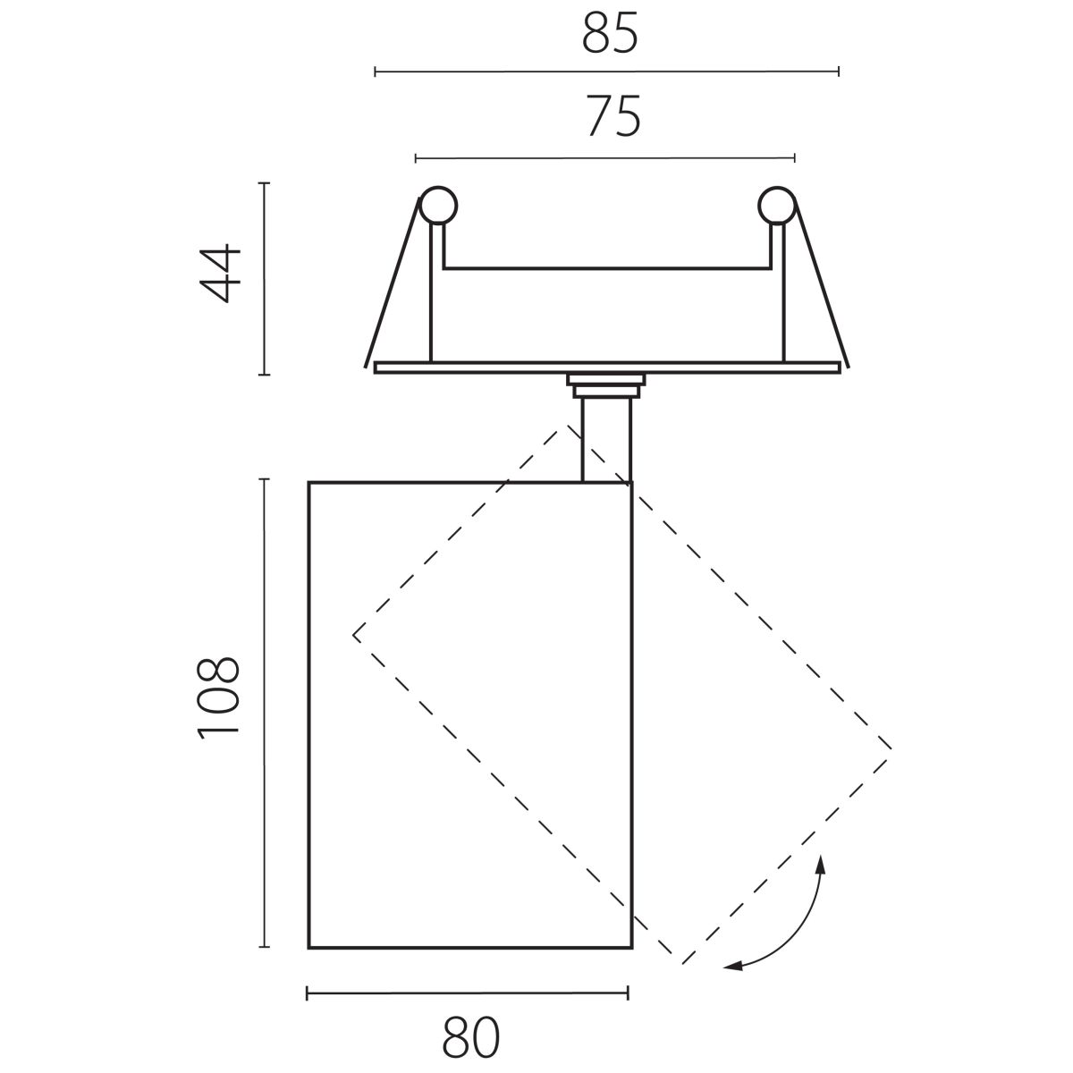 Встраиваемый светильник Lightstar Alta Base A5336RS