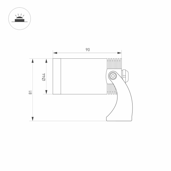 Уличный светильник Arlight KT-Water-R44-8W White6000 032756