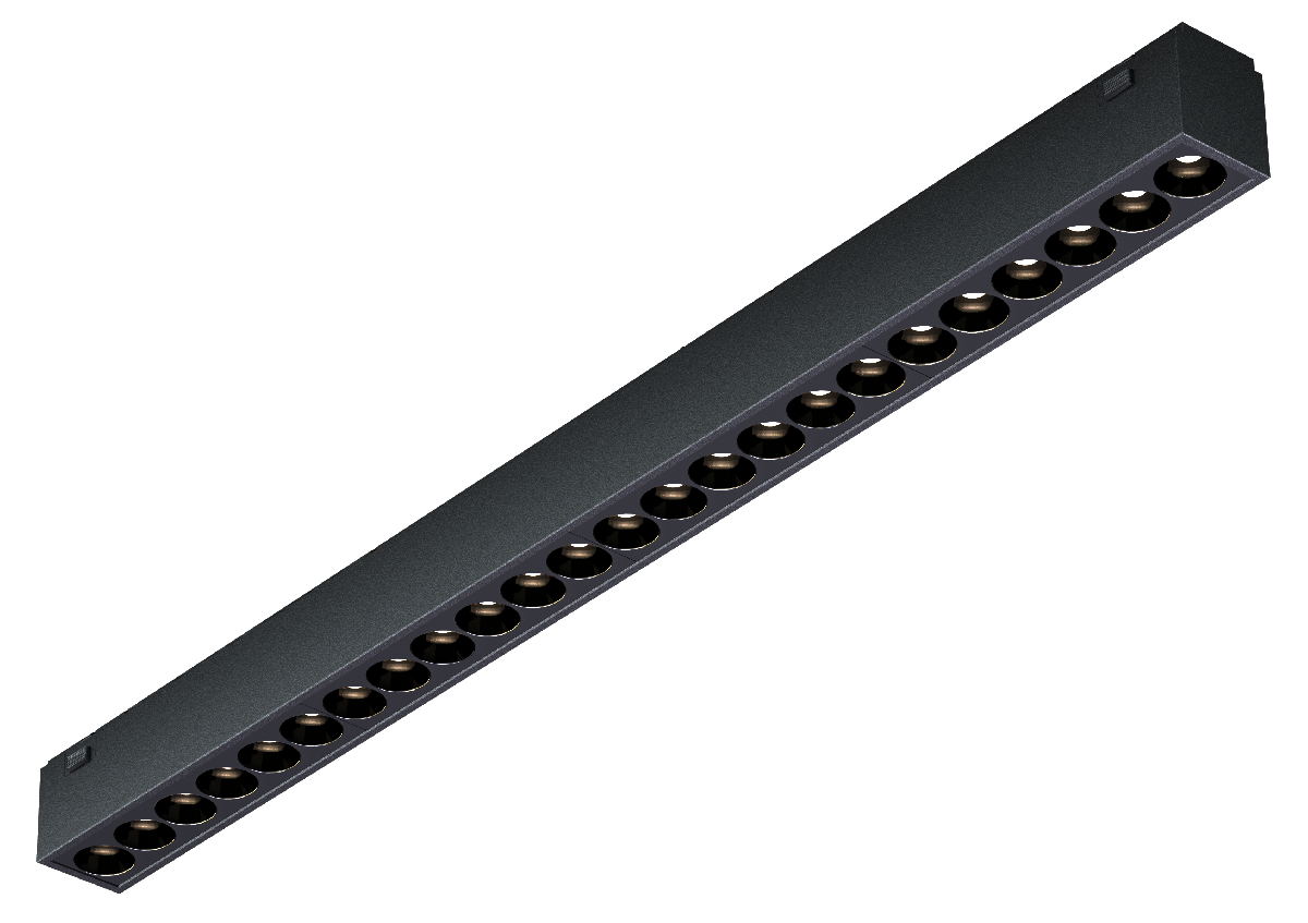Трековый магнитный светильник iLedex Vision 4825-039-L389-24W-36DG-3000K-BK