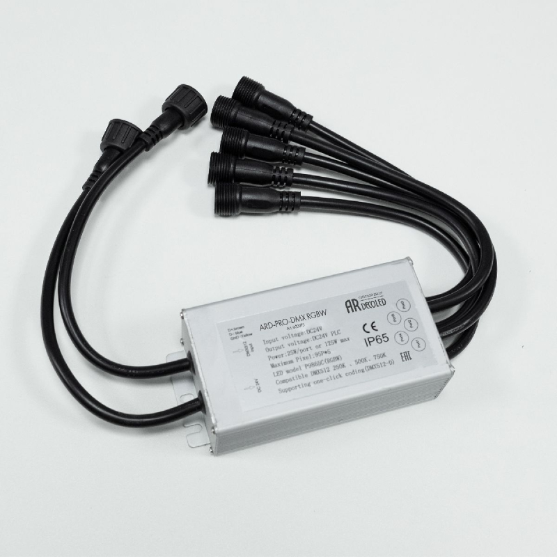 Коннектор питания Arlight ARD-PRO-DMX RGBW 24V, 5x190pix Ardecoled, Закрытый 032275