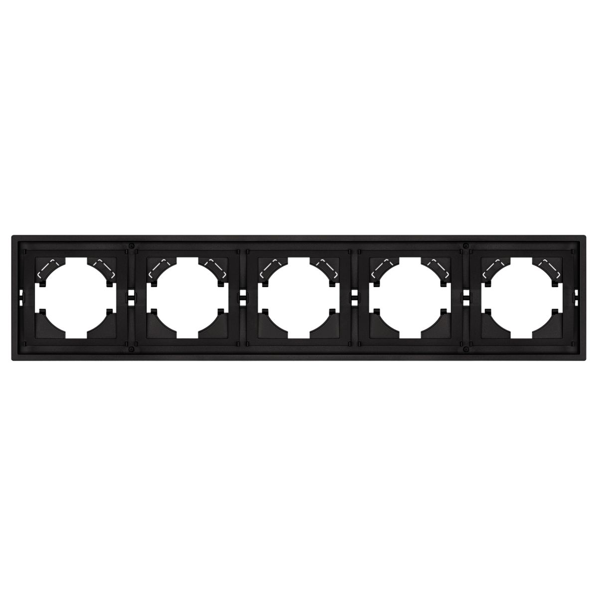 Рамка пластиковая на 5 постов Arlight FRM-TENDO-SFPL-5-BK 054657