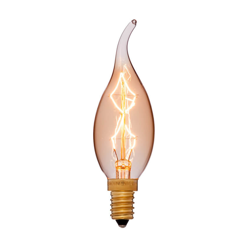 Лампа накаливания Sun Lumen E12 40W золотая 053-709