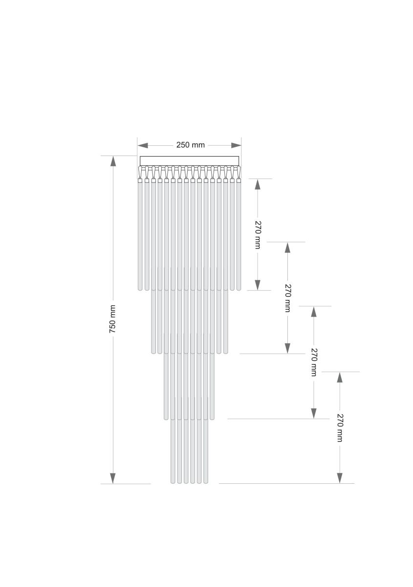 Каскадная люстра Kutek Filago FIL-PLM-7(BN)250/270