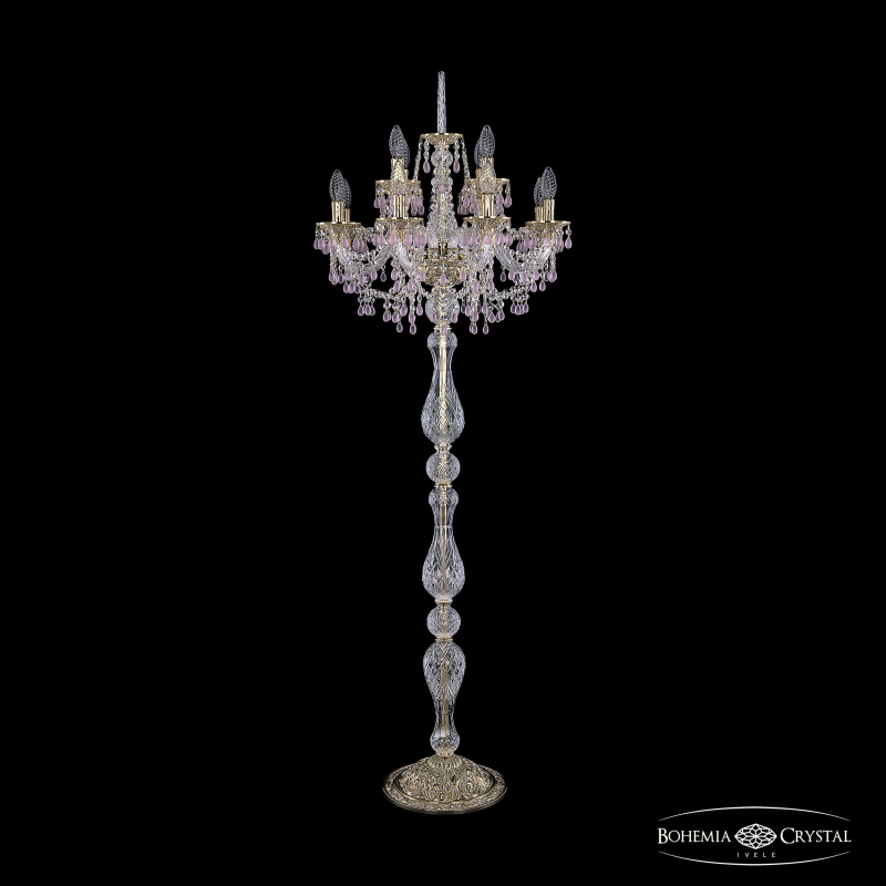Торшер Bohemia Ivele Crystal 16110T8/8+4/195-165 G V7010