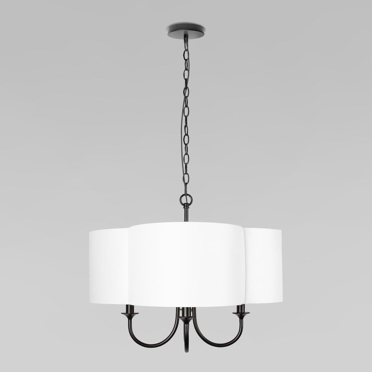 Подвесная люстра с абажуром из ткани Loft IT Silence 10303P Black
