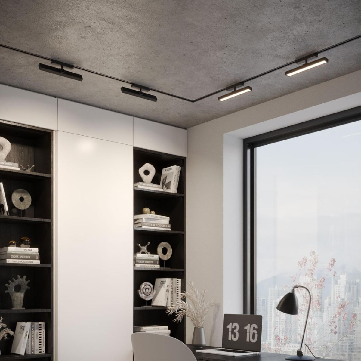 Трековый однофазный светильник с переключателем цв. температуры Novotech Port Stratus 359772