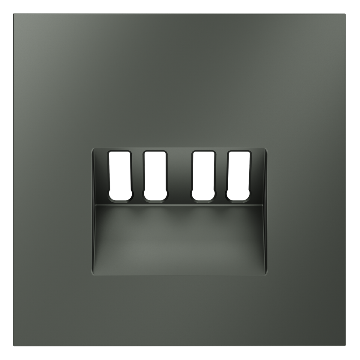 Накладка для розетки акустической 4-местной  Voltum S70 (титан) VLS001506