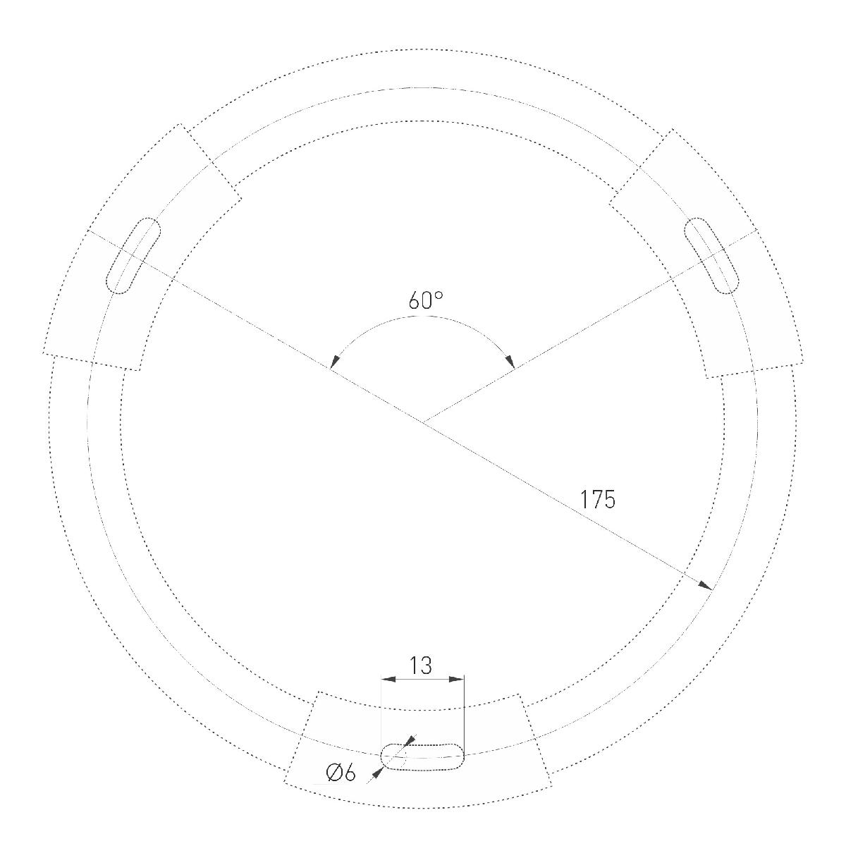 Накладной светильник Arlight IM-RONDO-EMERGENCY-3H-R400-40W Day4000 (BK, 120 deg, 230V) 039649