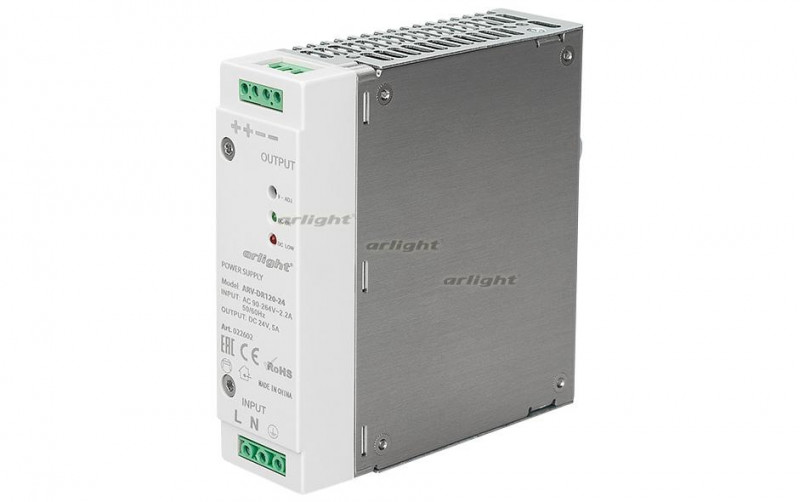 Блок питания Arlight ARV-DR120-24 (24V, 5A, 120W) 022602
