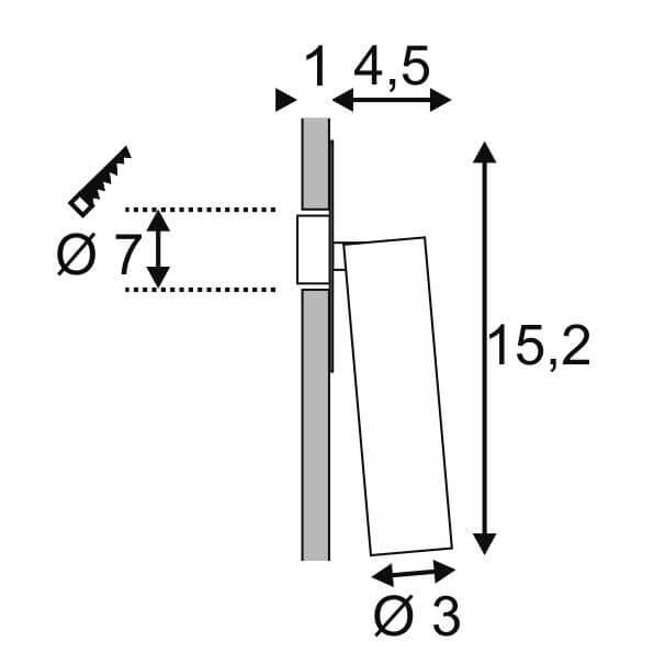 Встраиваемый спот SLV Kalu Recessed QPAR 2 113361