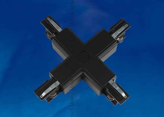 Соединитель для шинопроводов Х-образный (09747) Uniel UBX-A41 White
