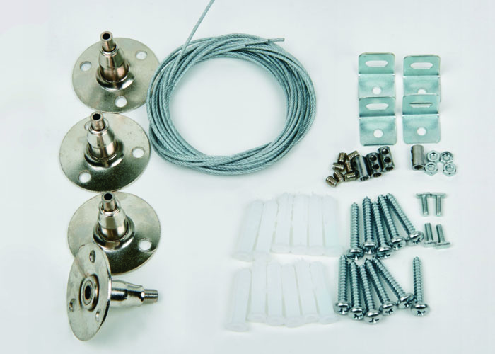 Крепление для светодиодных панелей Uniel UFL-H01 SILVER 100 POLYBAG 09463