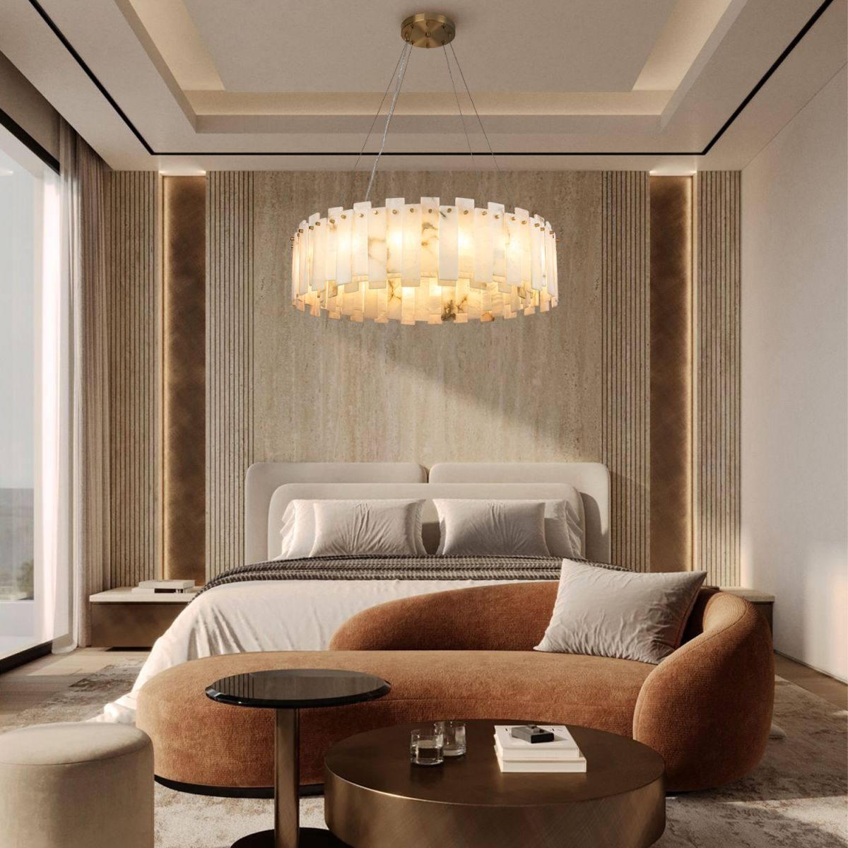 Подвесная led люстра Modelux ML.6995.800 BS