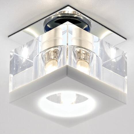 Встраиваемый светильник Ambrella Light Glass D8031 CL/W