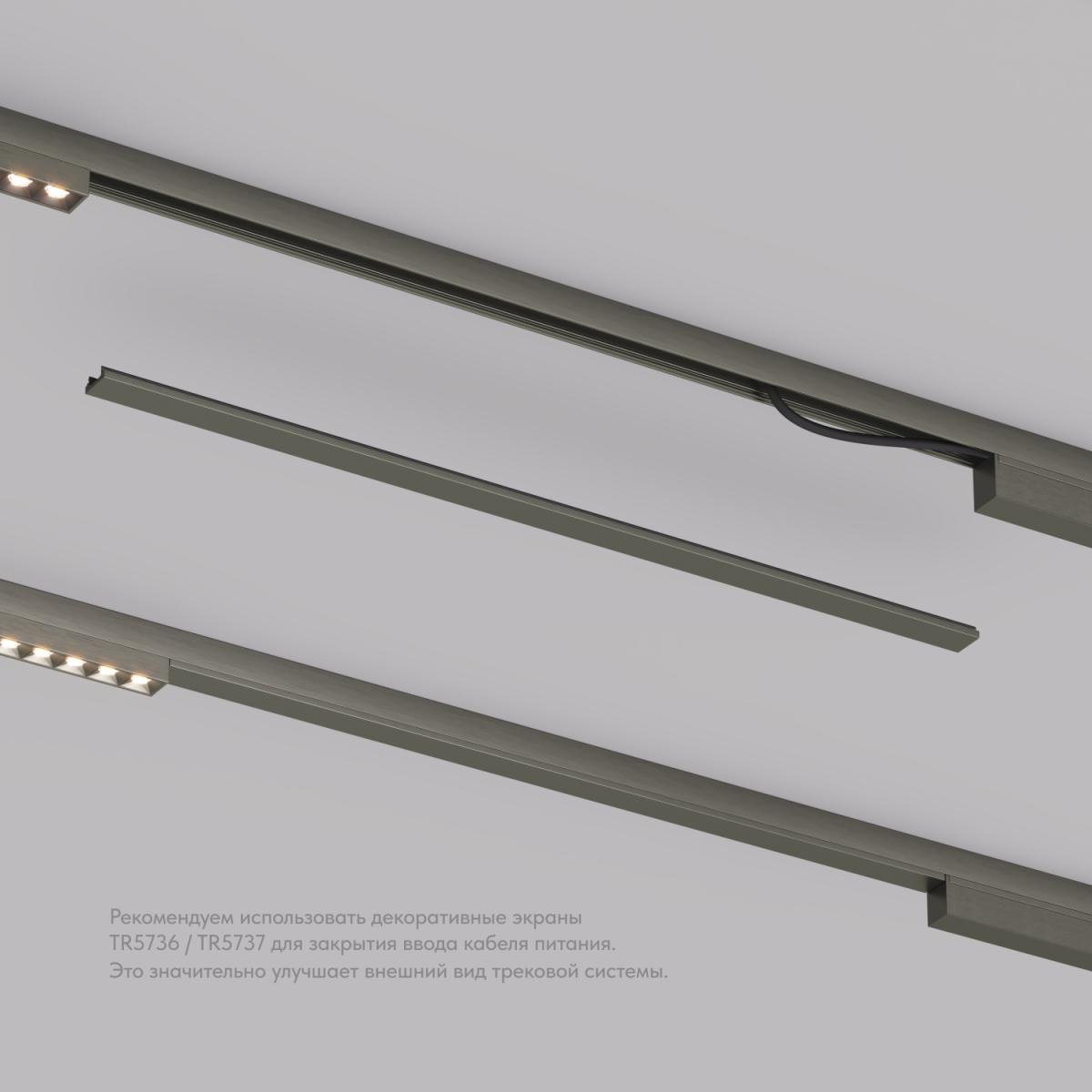 Декоративная заглушка желоба трека Denkirs Shine Base TR5737-DN