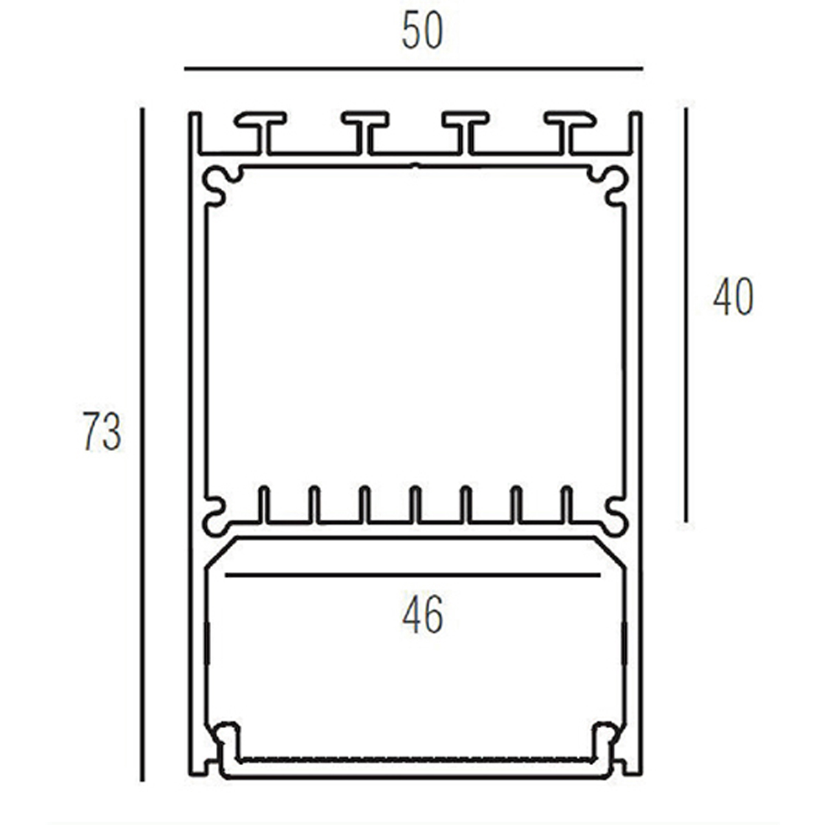 Алюминиевый профиль Donolux DL18516RAL9003