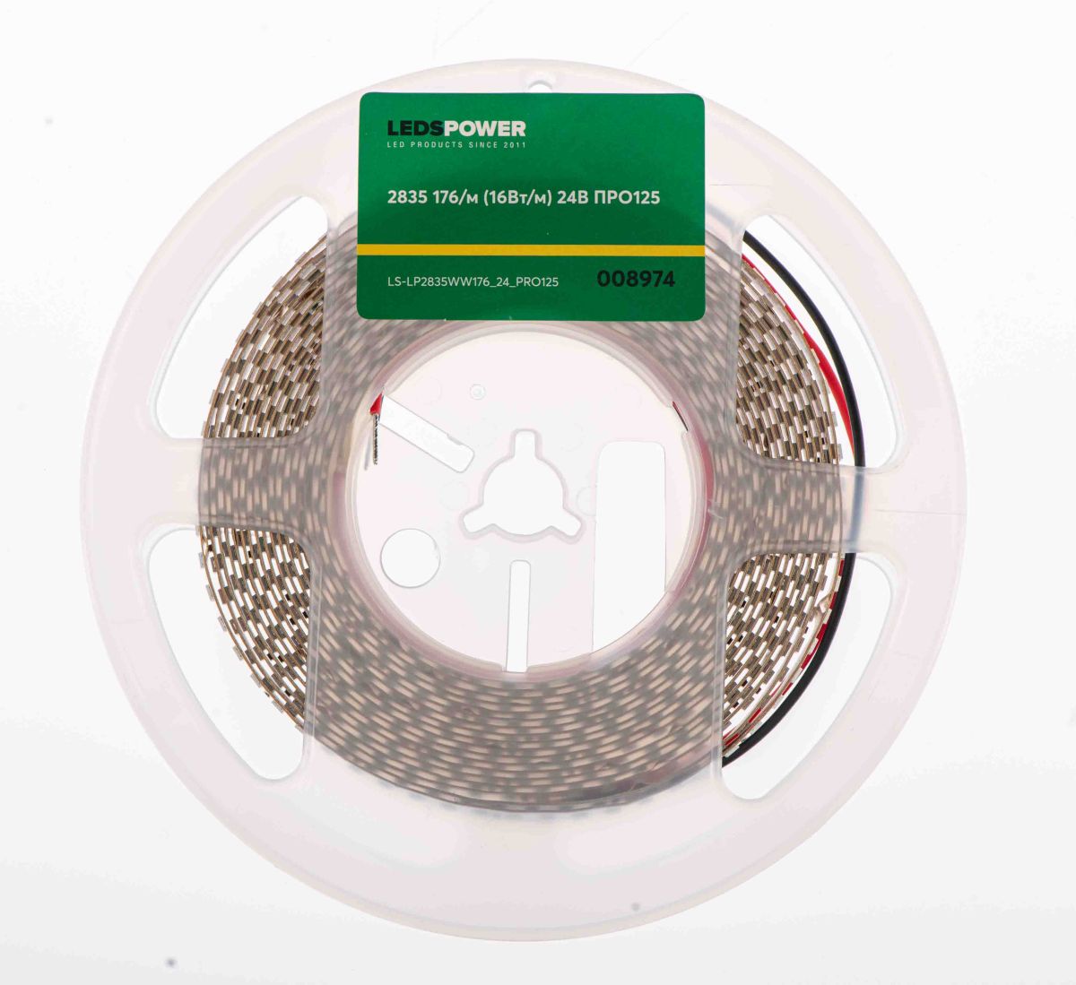 Светодиодная лента LEDS POWER 2835 176/м (16Вт/м) 24В теплая, серия ПРО125 008974