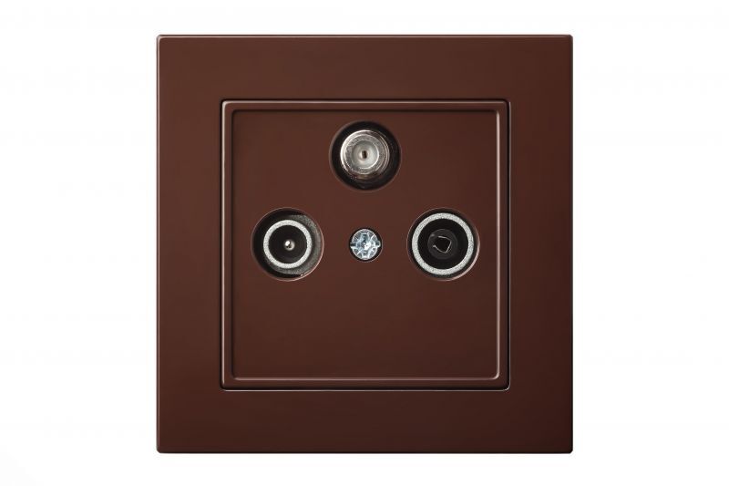 Розетка телевизионная (TV+R+SAT) Liregus Epsilon 28-159