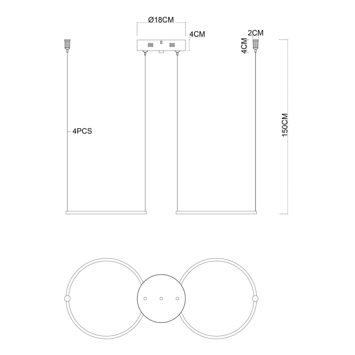 Потолочная чаша Favourite Canopy 4591-180-2GD