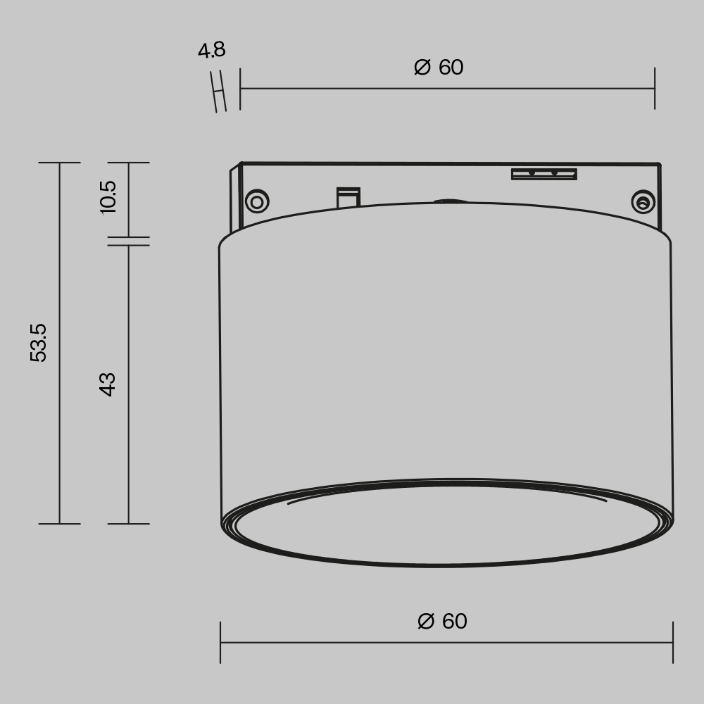 Трековый магнитный светильник Maytoni Alfa S TR188-1-5W2.7K-M-BW