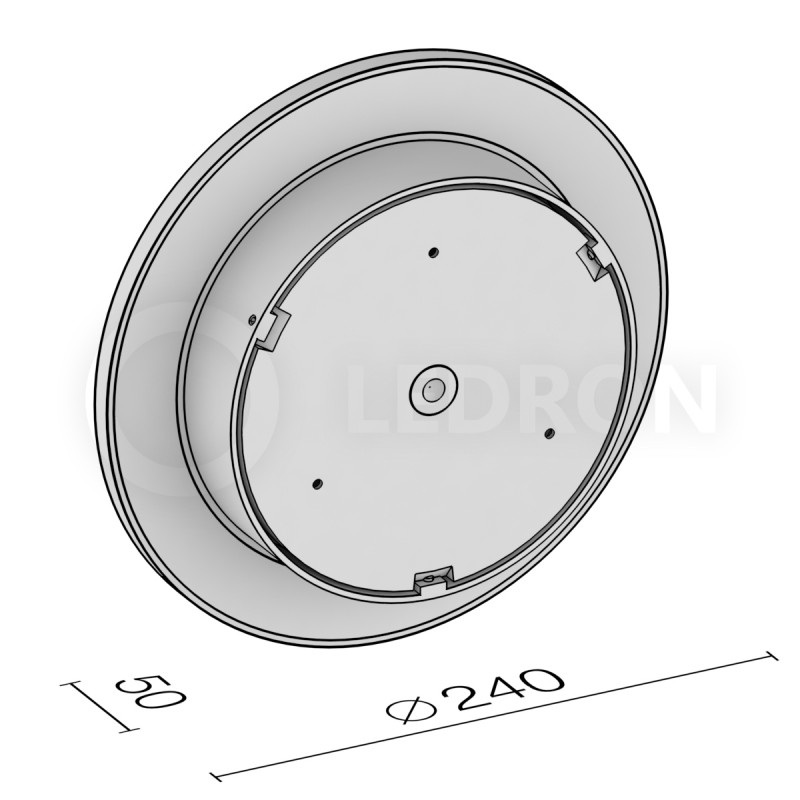 Светильник настенный LeDron GW-8663/24 WHITE 00000013250