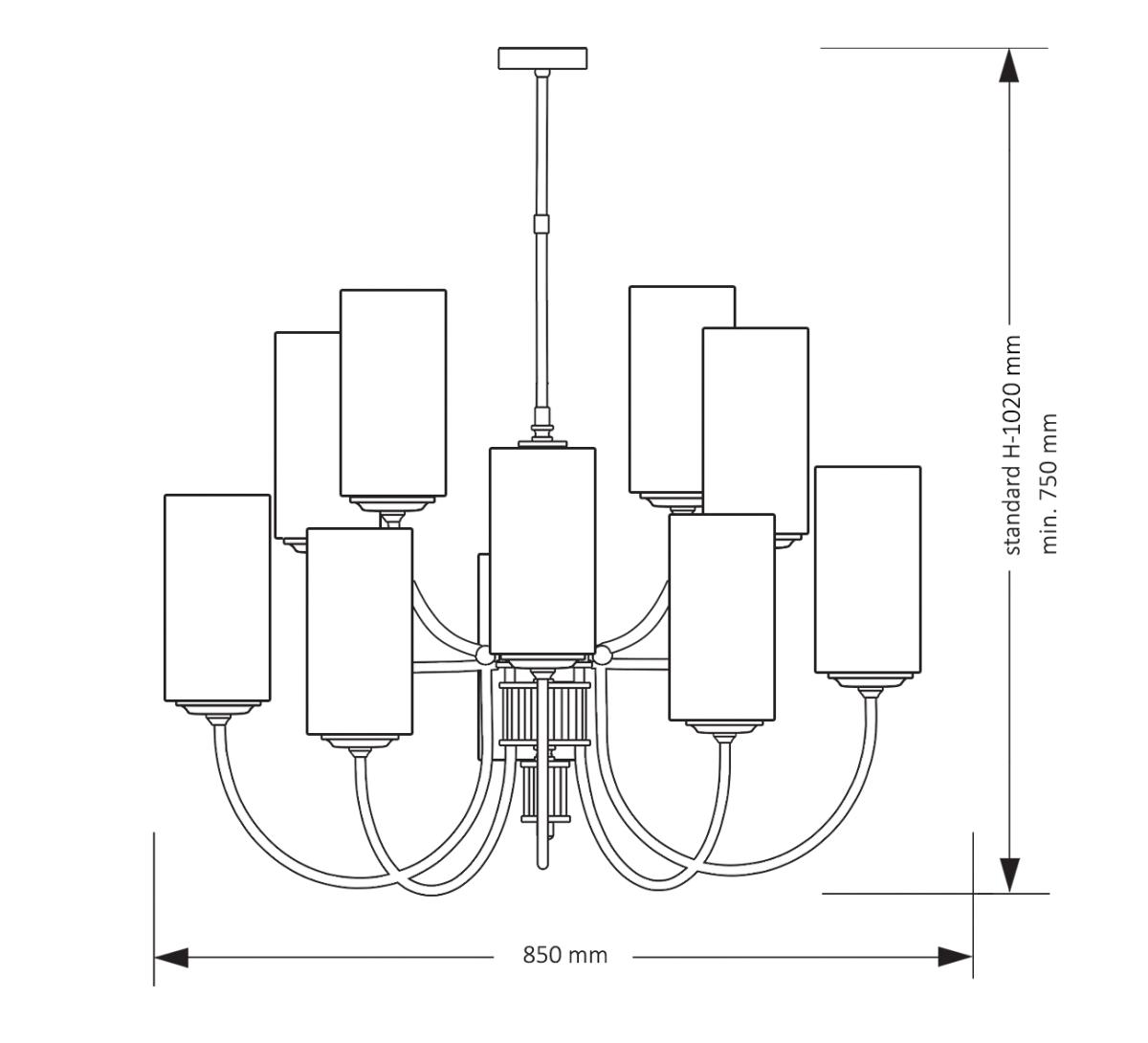 Люстра на штанге Kutek Mood Cero CER-ZW-10(ZM)
