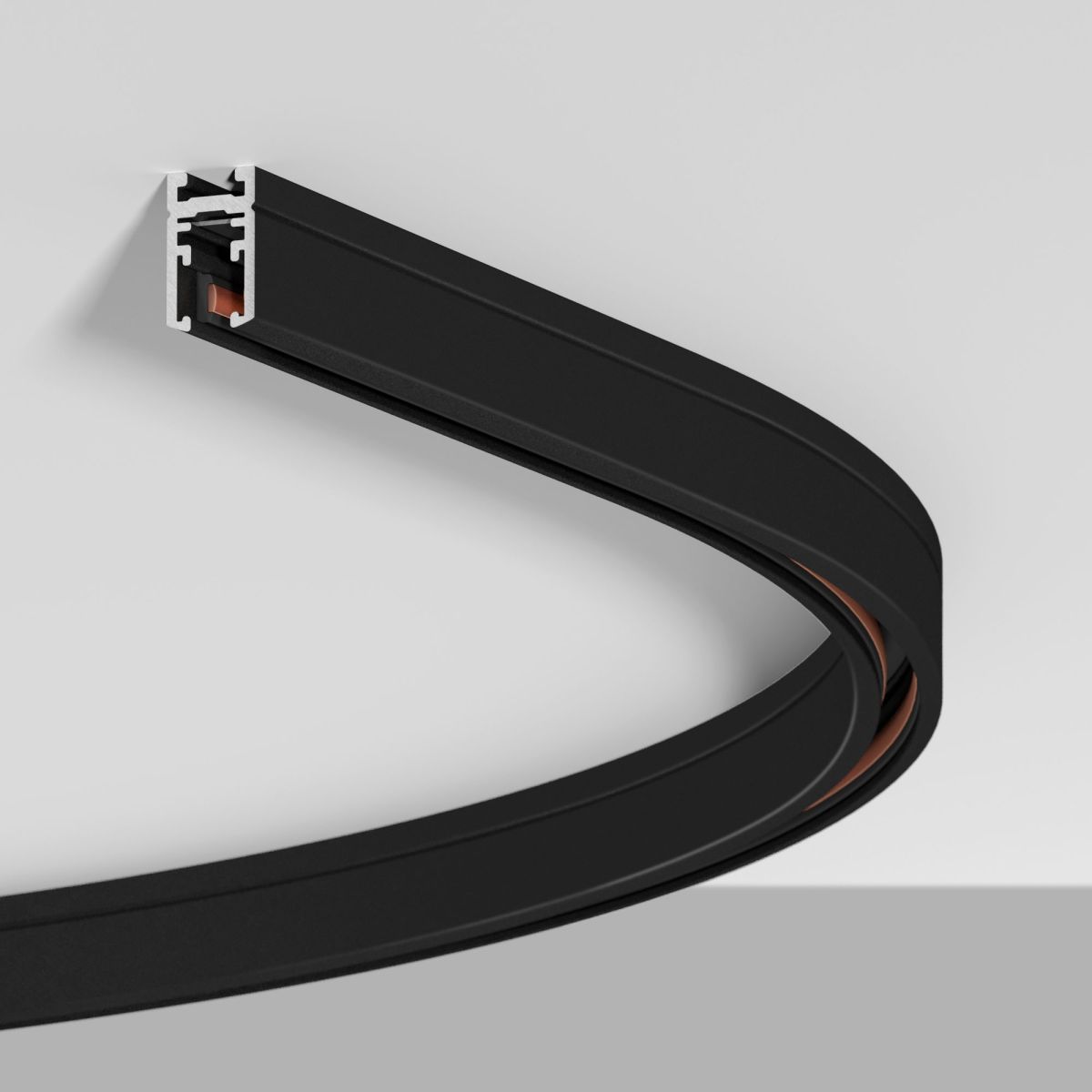 Шинопровод магнитный накладной Arlight MAG-MICROCOSM-TRACK-1115-ARC-R600 (BK) (IP20 Металл) 043247(1)