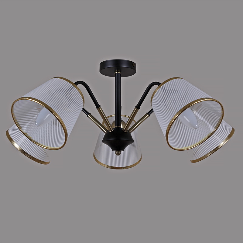 Люстра на штанге Illumico IL0344-5CSQ-79 BK AB