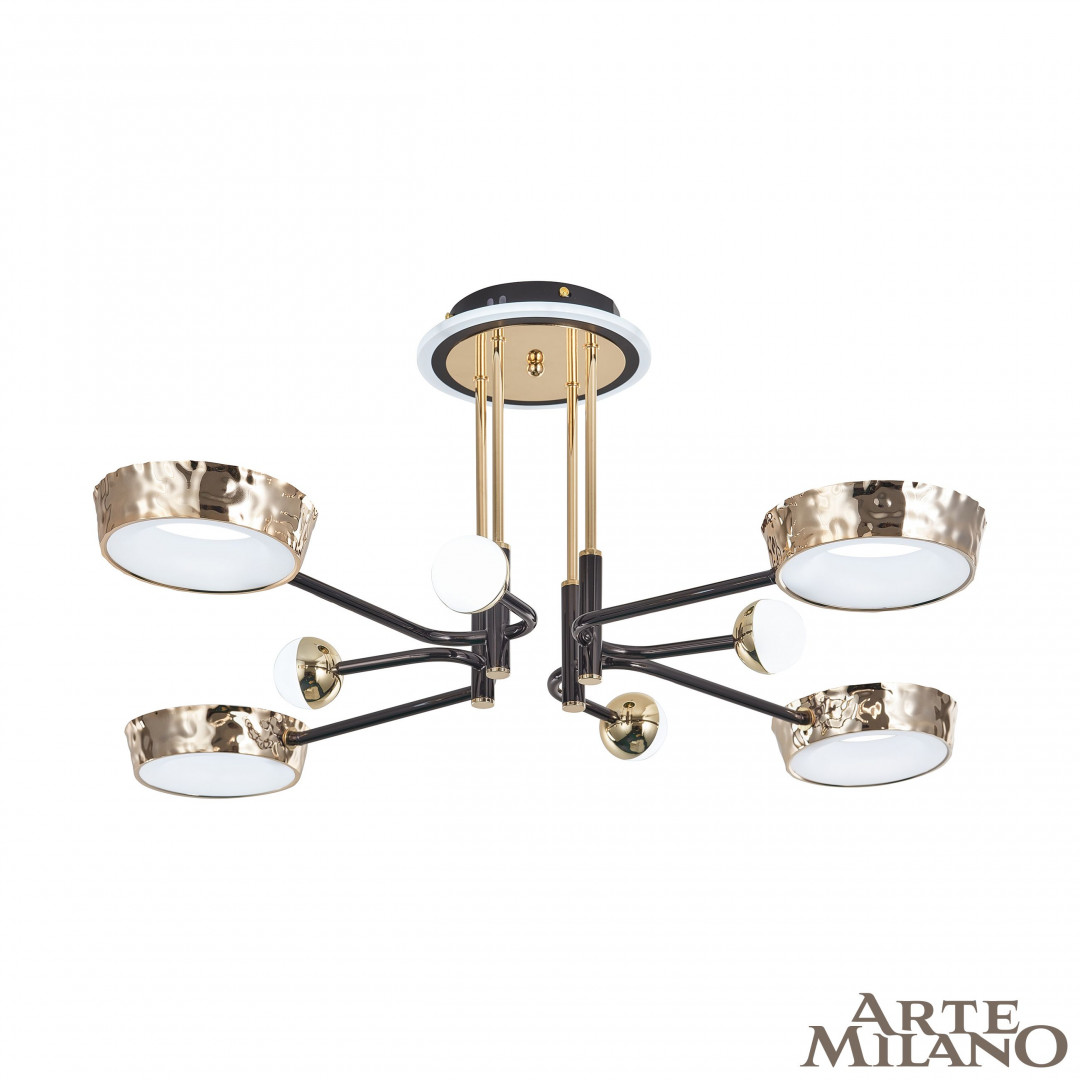 Потолочная люстра Arte Milano Ferrara 273210/8 BK/GD