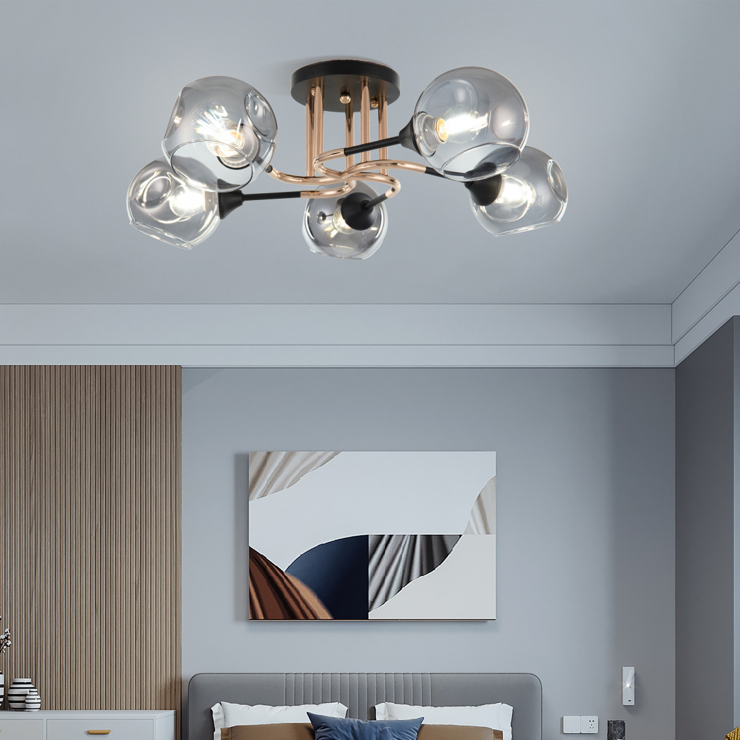 Потолочная люстра Arte Milano Amalfi 328419/5 FG+BK